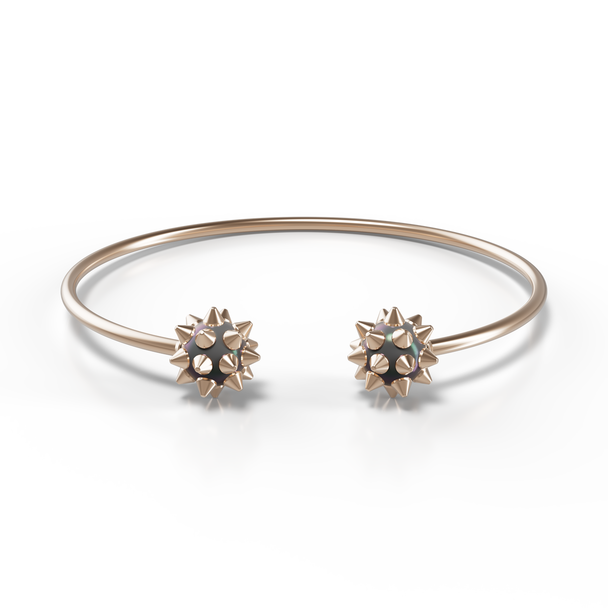 SPIKED Pearl Wire Bracelet