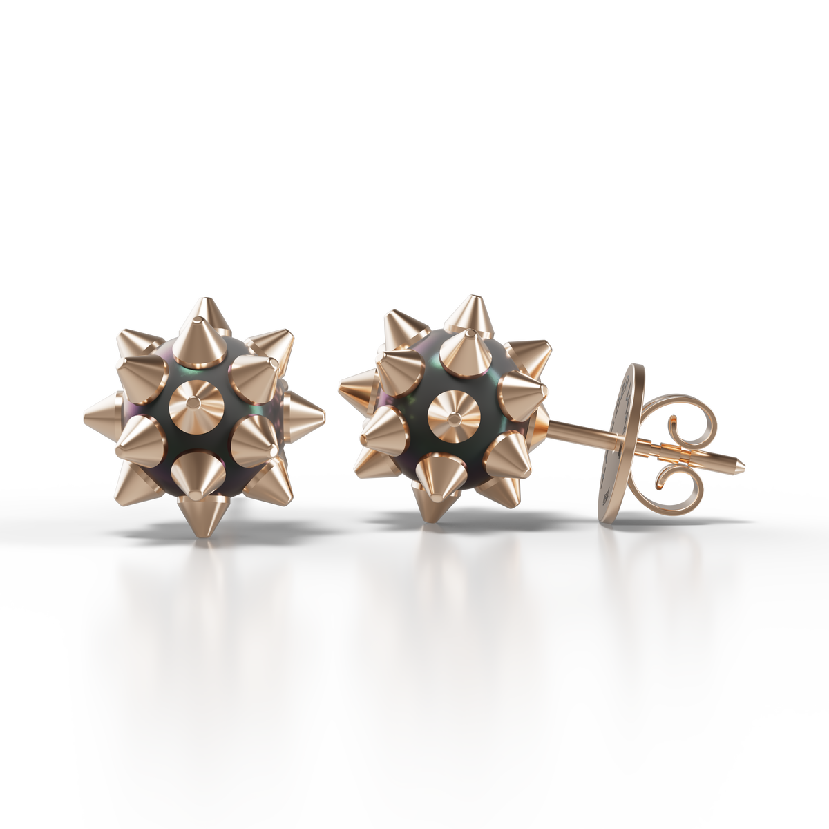 SPIKED Pearl Earrings