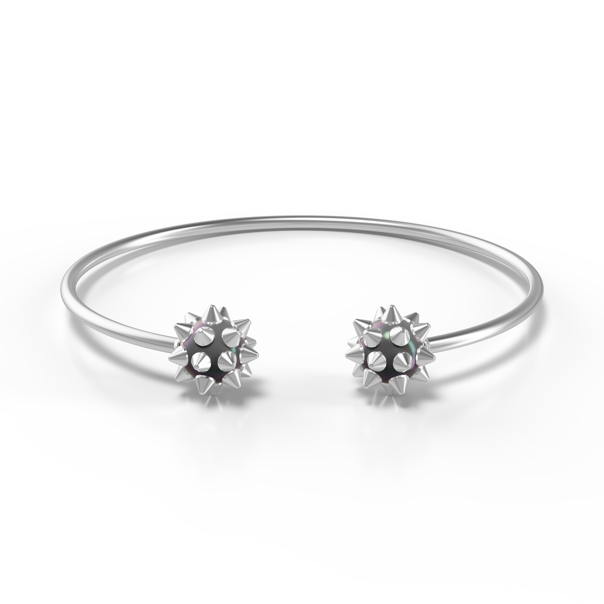 SPIKED Pearl Wire Bracelet