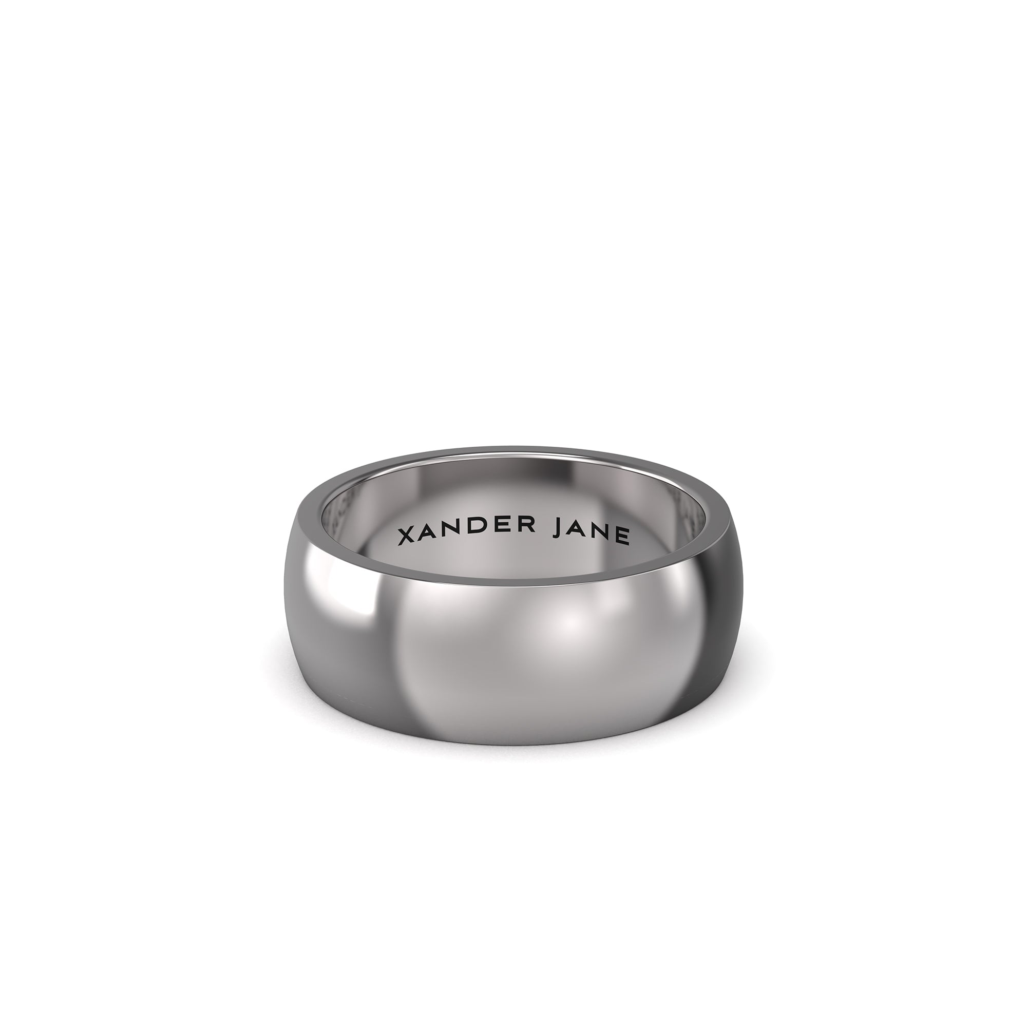 Xander Jane jewelry Plain Jane 7mm Domed Ring in 18K White Gold Wedding Band H