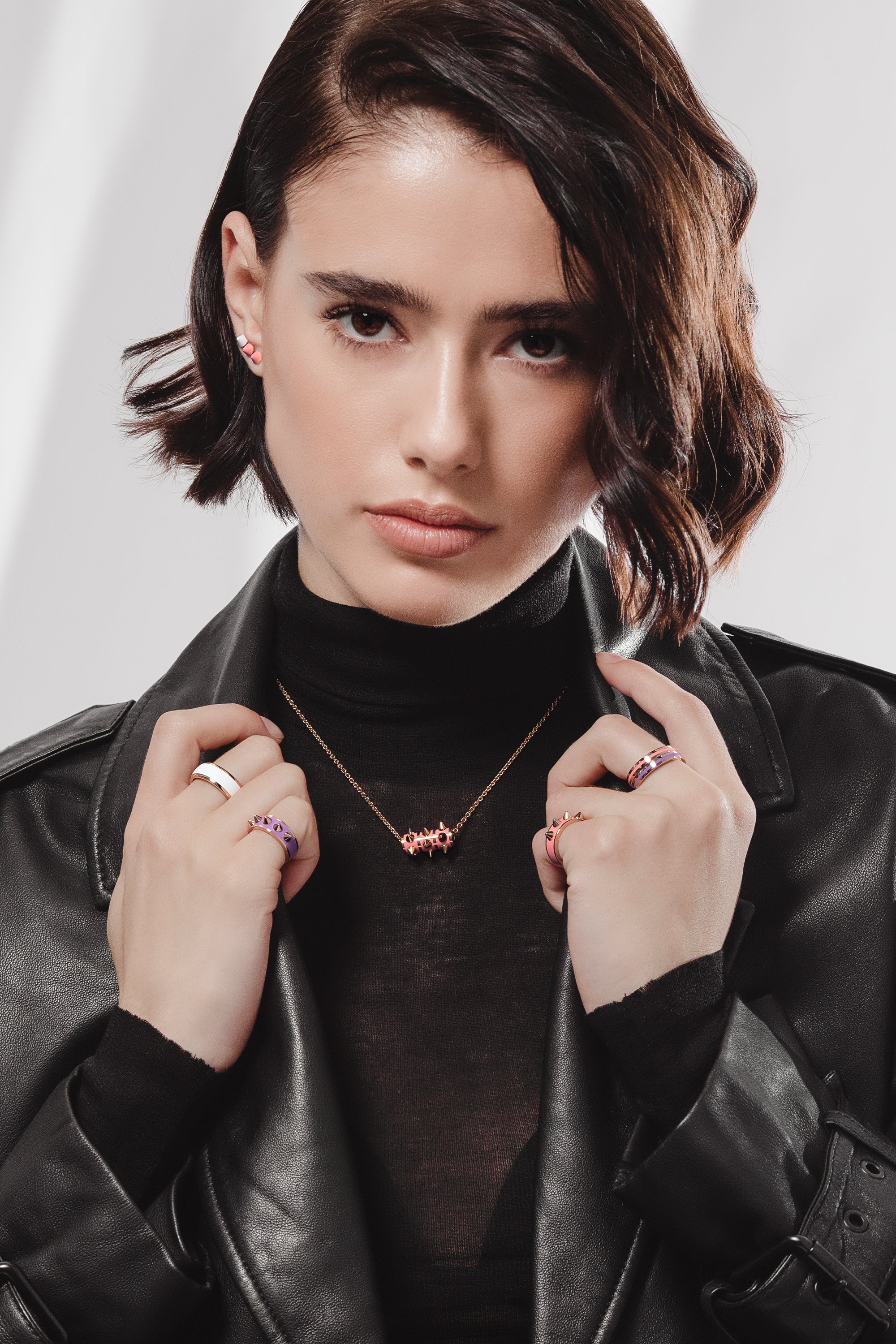 shop the Ceramic Collection. This unique collection features rings, necklaces, bracelets, and more in precious metals-stack your true colors