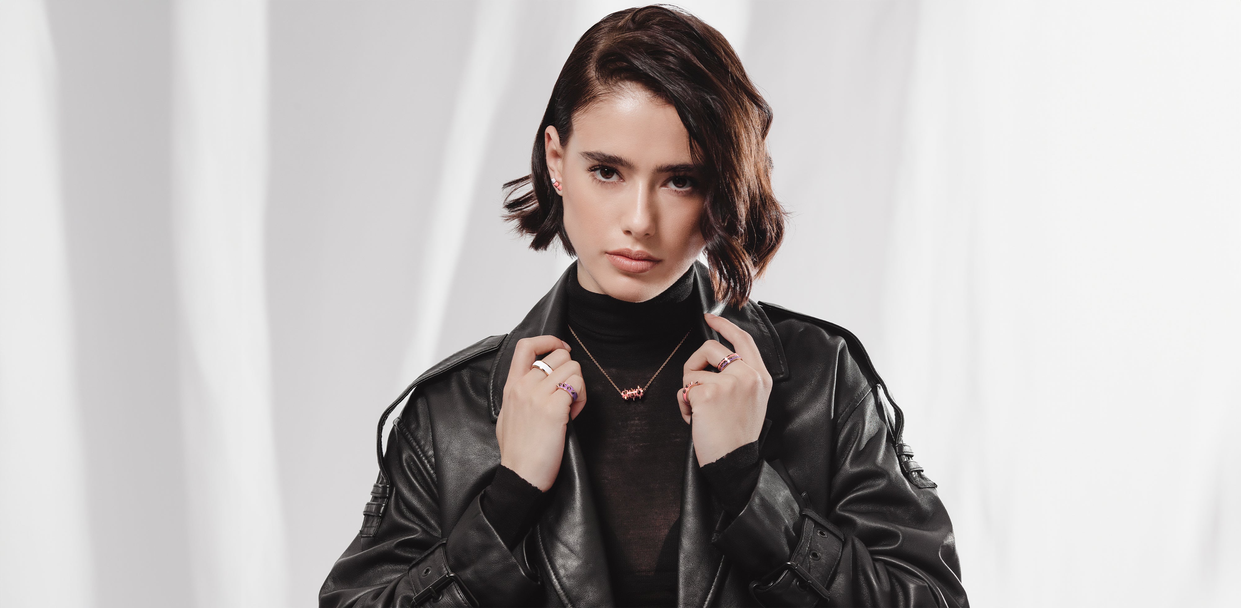 shop the Ceramic Collection. This unique collection features rings, necklaces, bracelets, and more in precious metals-stack your true colors